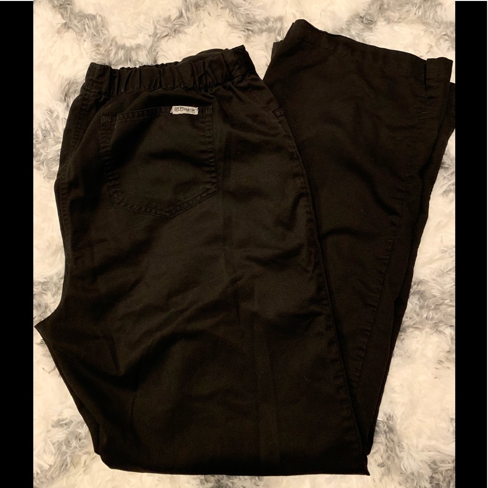 GREYS ANATOMY XL TALL black scrub bottoms
